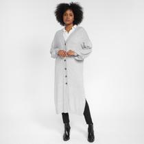 Cardigan Hering Tricô Alongado Feminino