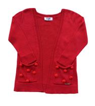 Cardigan Infantil Feminino em Lãnzinha Kukiê