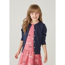 Cardigan Infantil Menina Em Tricô