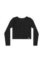 Cardigan Infantil Preto Menina Elian Cardigan Infantil Preto Menina Elian