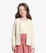 Cardigan Infantil Tricot Trick Nick Bege Cardigan Infantil Tricot Trick Nick Bege
