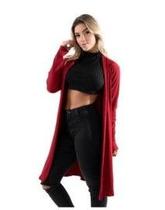 Cardigan Kimono Canelado Longo