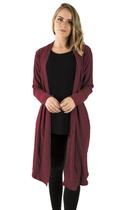Cardigan Kimono Feminino Canelado Manga Longa