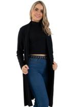Cardigan Kimono Liso Longo Viscolycra Cardigan Kimono Liso Longo Viscolycra