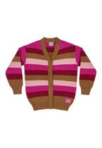 Cardigan Listrado em Tricô Infantil Menina Quimby Cardigan Listrado em Tricô Infantil Menina Quimby