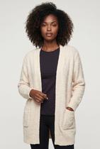Cardigan longo feminino tricot com bolso 61290 -