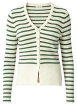 Cardigan Malwee 1000133064 Feminino Listrado Com Botões Tricô T. P/GG Cardigan Malwee 1000133064 Feminino Listrado Com Botões Tricô T. P/GG