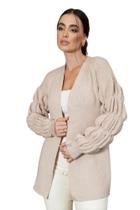 Cardigan Manga Bomber De Modal SI497