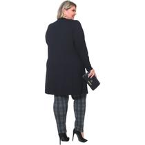 Cardigan Manga Longa Malha KIMONO Plus Size Inverno Cardigan Manga Longa Malha KIMONO Plus Size Inverno