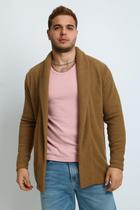 Cardigan Masculino Casaco Caramelo Blusa de frio Marron