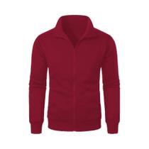 Cardigan Masculino com Zíper - Casaco Esportivo Casual com Capuz e Gola Alta