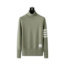 Cardigan Masculino De Alta Qualidade Em Tricô, Moda Outono Inverno, Design Listrado, Estilo Coreano,