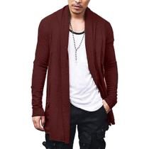 cardigan comprido masculino