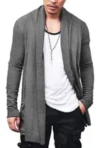 Cardigan Masculino Kimono Sobretudo Blusa De Frio Ca2 Swag