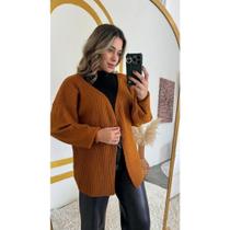 Cardigan Mousse Canelado Casaco