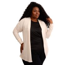 Cardigan Plus Size Casaquinho Manga Longa KIMONO Feminino