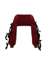 Cardigan Shrug Verdusa Crochet Knit Red para mulheres