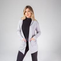 Cardigan susie médio com capuz feminino Cardigan susie médio com capuz feminino
