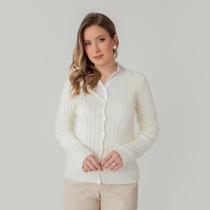 Cardigan susie modal canelado feminino Cardigan susie modal canelado feminino
