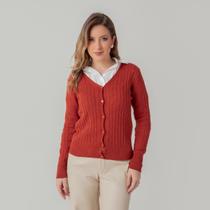 Cardigan susie modal texturizado feminino