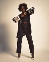 Cardigan tricot alongado morena rosa Cardigan tricot alongado morena rosa