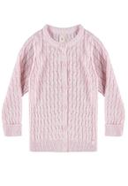 Cardigan Tricot Rosa Menina Infantil Mini Lady