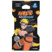 Cards Colecionáveis Naruto Shippuden Booster com 6 Cartas - Elka