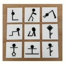 Cards Das Poses Em Acrílico Cards Das Poses Em Acrílico