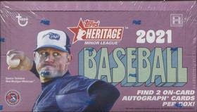 Cards de Baseball Topps 2021 Heritage Minor League 18 Pacotes