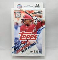 Cards de beisebol Topps 2021 Série 1 Hanger Pack com 67 unidades Cards de beisebol Topps 2021 Série 1 Hanger Pack com 67 unidades