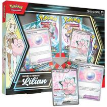 Cards Pokémon Coleção De Torneios Lilian Carta Holográfica Clefairy Ex da Lilian Booster Coroa Estelar
