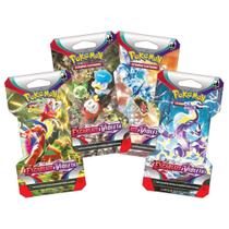 Cards Pokemon Escarlate e Violeta Caixa Kit 4 Blisters - Oficial Copag em Português