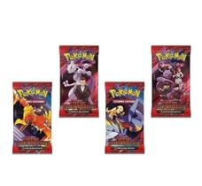 Cards Pokemon Kit Com 4 Boosters Rivais Predestinados Escarlate e Violeta 10 24 Cartas Certificado FCS - Copag Cards Pokemon Kit Com 4 Boosters Rivais Predestinados Escarlate e Violeta 10 24 Cartas Certificado FCS - Copag