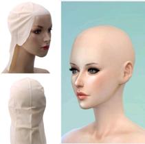 Careca falsa borracha de Látex tamanho universal Bege Careca falsa borracha de Látex tamanho universal Bege