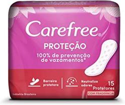 Carefree Proteção C/perfume Absorventes 15 Unidades