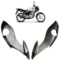 Carenagem Bananinha Lateral Farol Honda Cg Fan Start 160 Prata Iron Nail 2023 Carenagem Bananinha Lateral Farol Honda Cg Fan Start 160 Prata Iron Nail 2023