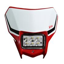 Carenagem C/ Farol Led X-cell Universal Moto Trilha Enduro