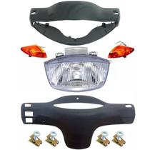 Carenagem C/farol Pisca E Capa Painel Biz 100 Verde 03 Á 04