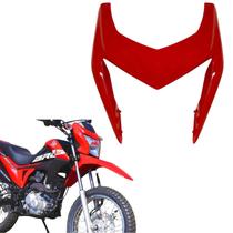 Carenagem capa farol bananinha frontal honda nxr bros 160 vermelho 2016 2019 Carenagem capa farol bananinha frontal honda nxr bros 160 vermelho 2016 2019