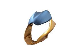 Carenagem de farol dourado plasmoto titan150 mix 2011/2013