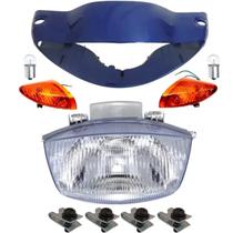Carenagem Farol, Bloco, Pisca Dianteiro Biz 100 Azul 02 Á 03 Carenagem Farol, Bloco, Pisca Dianteiro Biz 100 Azul 02 Á 03