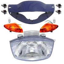 Carenagem Farol, Bloco, Piscas, Presilhas Biz 100 Azul 98/99