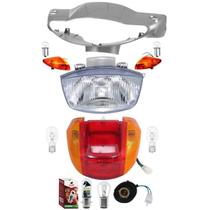 Carenagem Farol, Pisca, Lâmpada, Lanterna, Biz 100 05 Prata Carenagem Farol, Pisca, Lâmpada, Lanterna, Biz 100 05 Prata