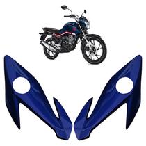 Carenagem Lateral Bananinha Farol Honda Cg Titan 160 Azul Twister 2018 2019 2020 2021