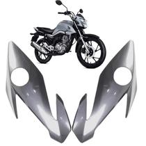 Carenagem Lateral Farol Bananinha Honda Cg Titan 160 Prata Iron Nail 2022 2023 2024