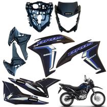 Carenagem Nxr Bros 160 2022 / 2024 / Asa Do Tanque Tampa lateral Frente Frontal Com Aranha
