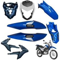 Carenagem Nxr Bros 160 modelo 2016 Até 2021 Aba do Tanque Par de Complementos Frontal Rabeta Traseira Paralama Dianteiro
