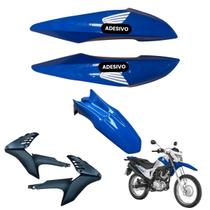 Carenagem Nxr Bros 160 modelo 2016 Até 2021 Aba do Tanque Par de Complementos Paralama Dianteiro