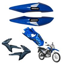 Carenagem Nxr Bros 160 modelo 2016 Até 2021 Aba do Tanque Par de Complementos Rabeta Traseira