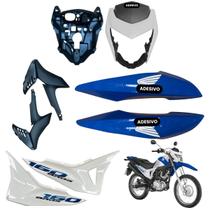 Carenagem Nxr Bros 160 modelo 2016 Até 2021 Aba do Tanque Par de Complementos Tampa Lateral Frontal Bananinha Aranha